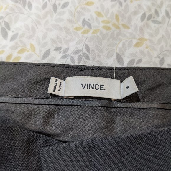 Vince Leather Trimmed Tuxedo Strip Wool Trousers 6 - Picture 4 of 7